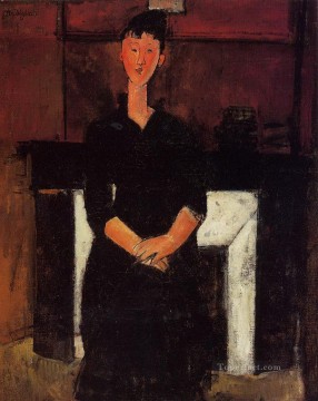 暖炉のそばに座る女性 1915年 アメデオ・モディリアーニ Oil Paintings